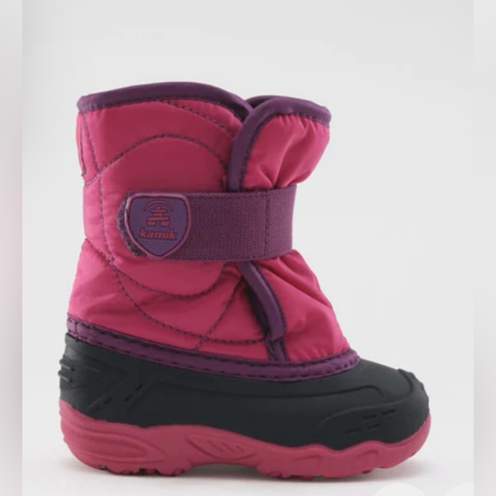 Kamik Kids' Fuchsia and Black Snow Boots